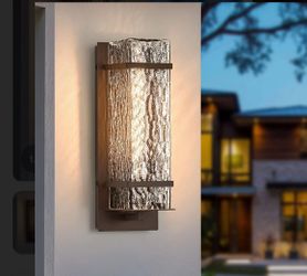 Outdoor Wall Sconce,Brown Waterproof Exterior Lighting Fixtures