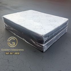 Queen Mattress Set PillowTop – Brand New –  Same Day Delivery Available 🚚