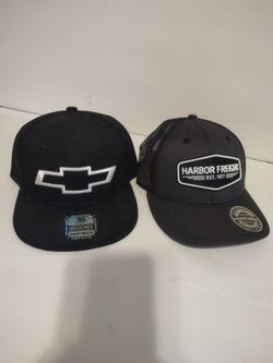 Brand new Chevy and freight harbor trucker hat set
