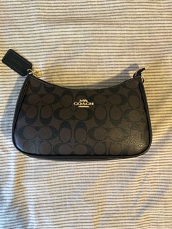 Coach purse brown & black