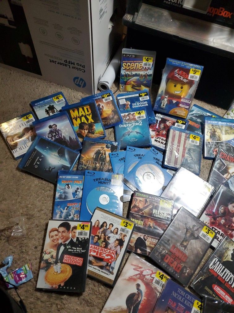 Blu.ray And DVD over 100. Movies Cartoons. Kids 1 Ps3 Game