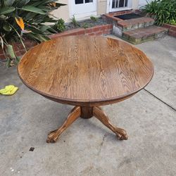 Round Wooden Dining Table