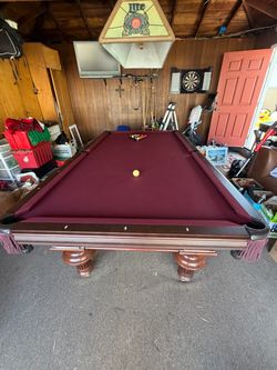 Full Size Pool Table with Balls