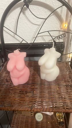 Female Body Form Candles Set of 2