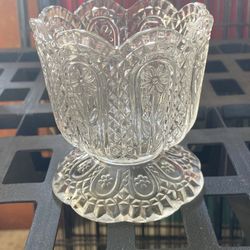 Vintage Avon Fostoria Glass Candle Holder