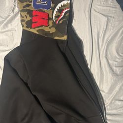 Real* Black And Camo Bape Jacket Full Zip