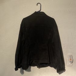 XL Black Denim Jean Jacket 