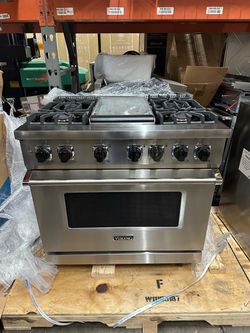 Brand-new Viking 36” dual-fuel range