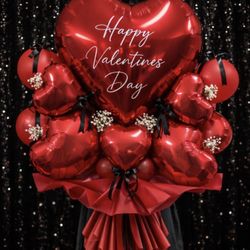 Balloon Valentines Bouquet 