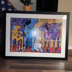 Dog Framed Art Piece