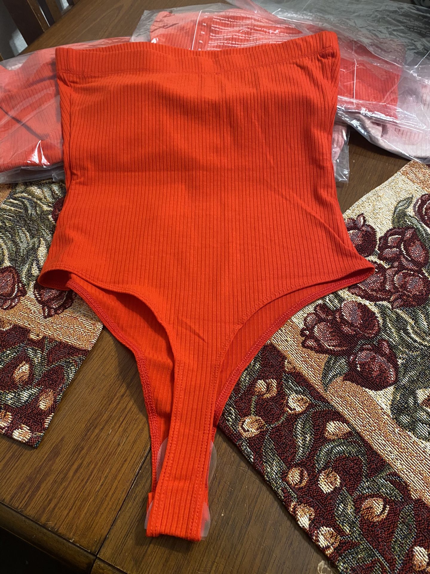 Red bodysuit