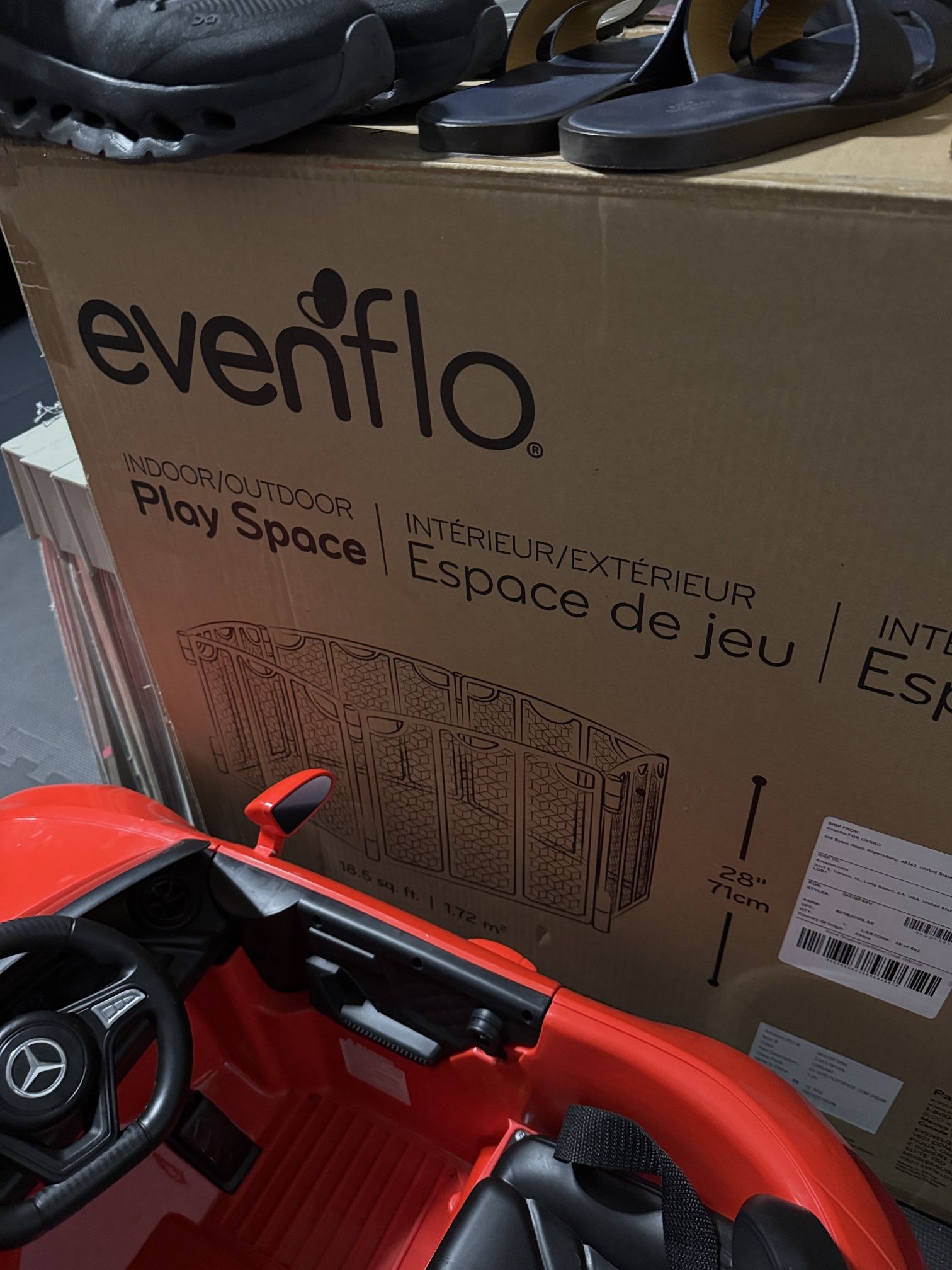 Evenflo Play Space Full Set Open Box