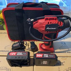 AVID POWER Tire Inflator Air Compressor, 20V Cordless Car Tire Pump with  Rechargeable Li-ion Battery, 12V Car Power Adapter, Digital Pressu for Sale  in Riverside, CA - OfferUp