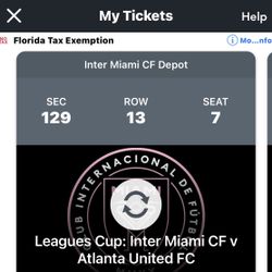 Messi mania! Great Seats! Inter Miami C V atlanta League Cup 