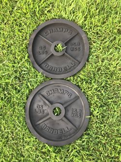 2-35lbs Olympic style weights
