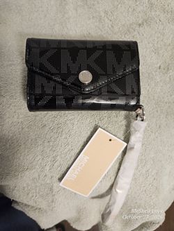 Michael Kors Black Logo IPhone Wristlet NWT