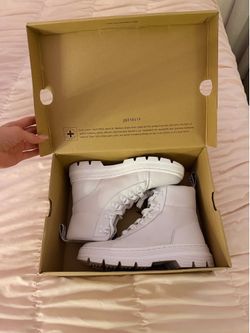 White Dr. Martens Airwair Combs boots