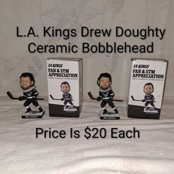 2 Brand New L.A. Kings Drew Doughty Ceramic Bobbleheads (Price Is $20 Each)