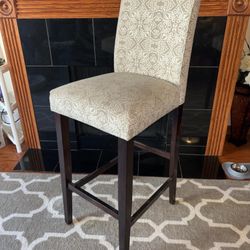 Counter Height Upholstered High Back Chairs 