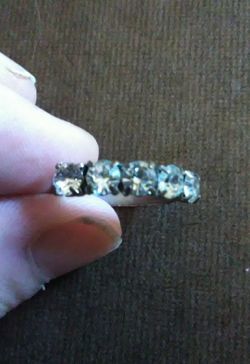 Vintage Rhinestone Ring Sz 6.5