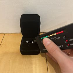 VVS1 0.5ct Moissanite Stud Earrings