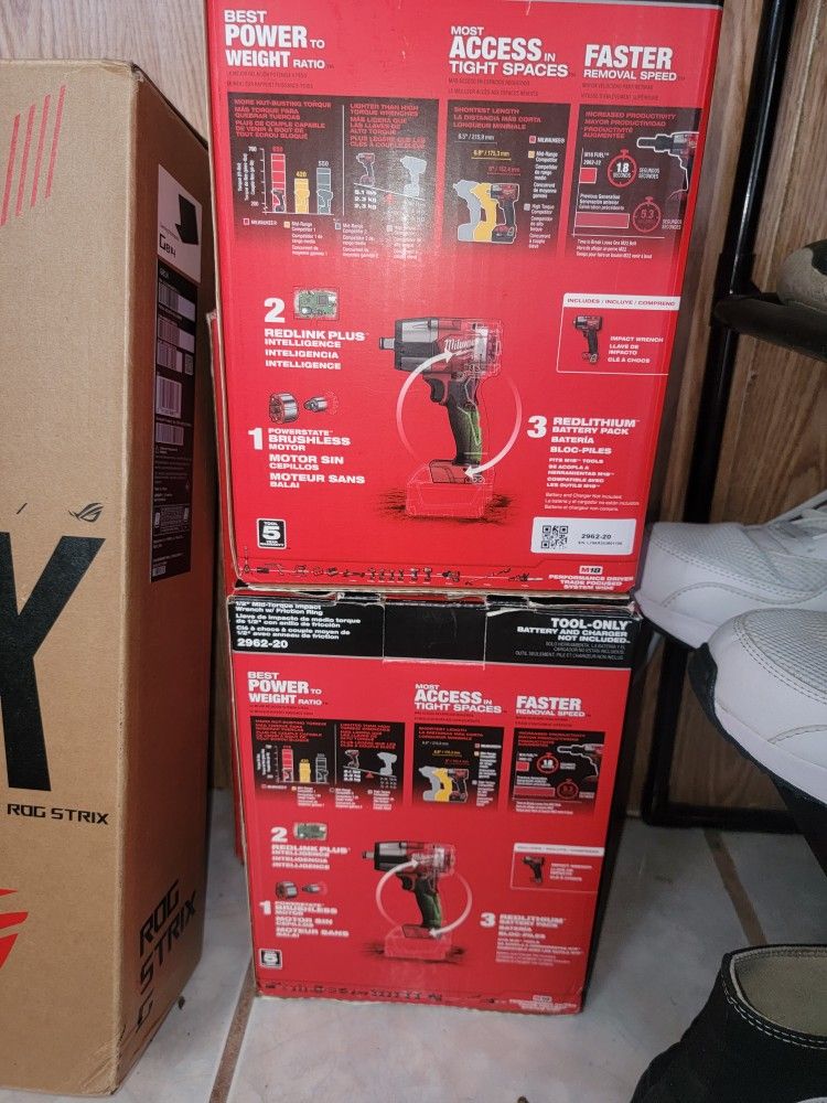 1/2 Milwaukee Impact Driver $160 Each