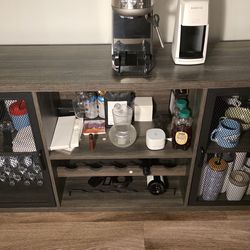 Bar Cabinet, used as coffee bar