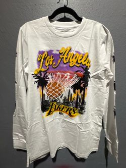 LA Lakers Airbrush Long Sleeve Graphic Tee