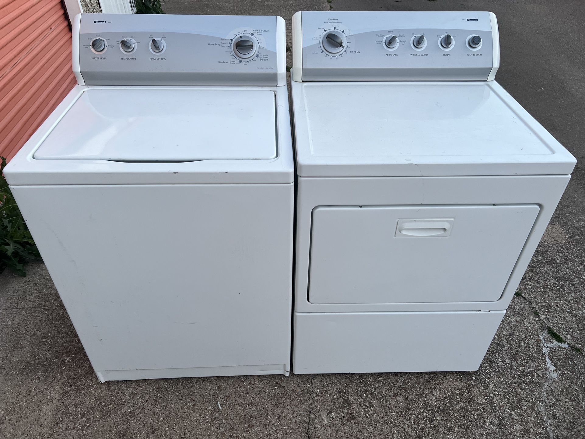 Kenmore Washer And Kenmore Electric Dryer 