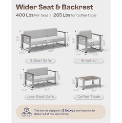 Brand New Patio Furniture Set (4-Piece) – Still in Box