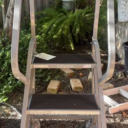 Cotterman 3 Step  Rolling Ladder With Anti Slip Threads