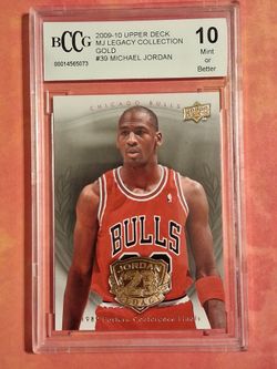 2009-10 Upper Deck MJ Legacy Gold Michael Jordan #39 BCCG 10 Bulls HOF