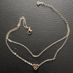 Initial N Anklet 