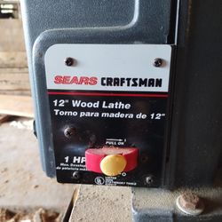 Sears Craftsman 12" Wood Lathe 