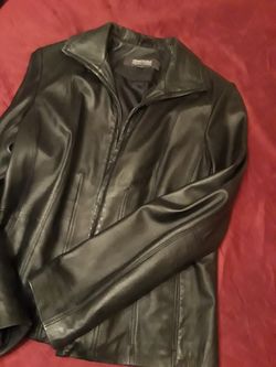 Womens kenneth cole reaction size m leather jacket