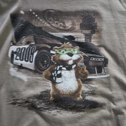 Chase Authentics Nascar Fox Sports 2009 Digger Men's Large NASCAR Double Sided T-Shirt