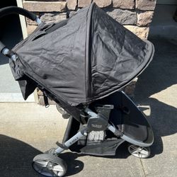 Britax Baby Stroller With Eddie Bauer Backpack Attachment