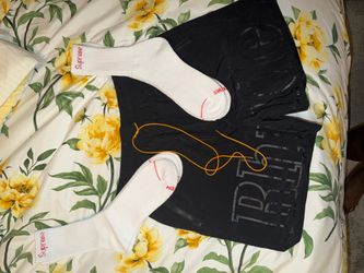 Rhude shorts with supreme socks