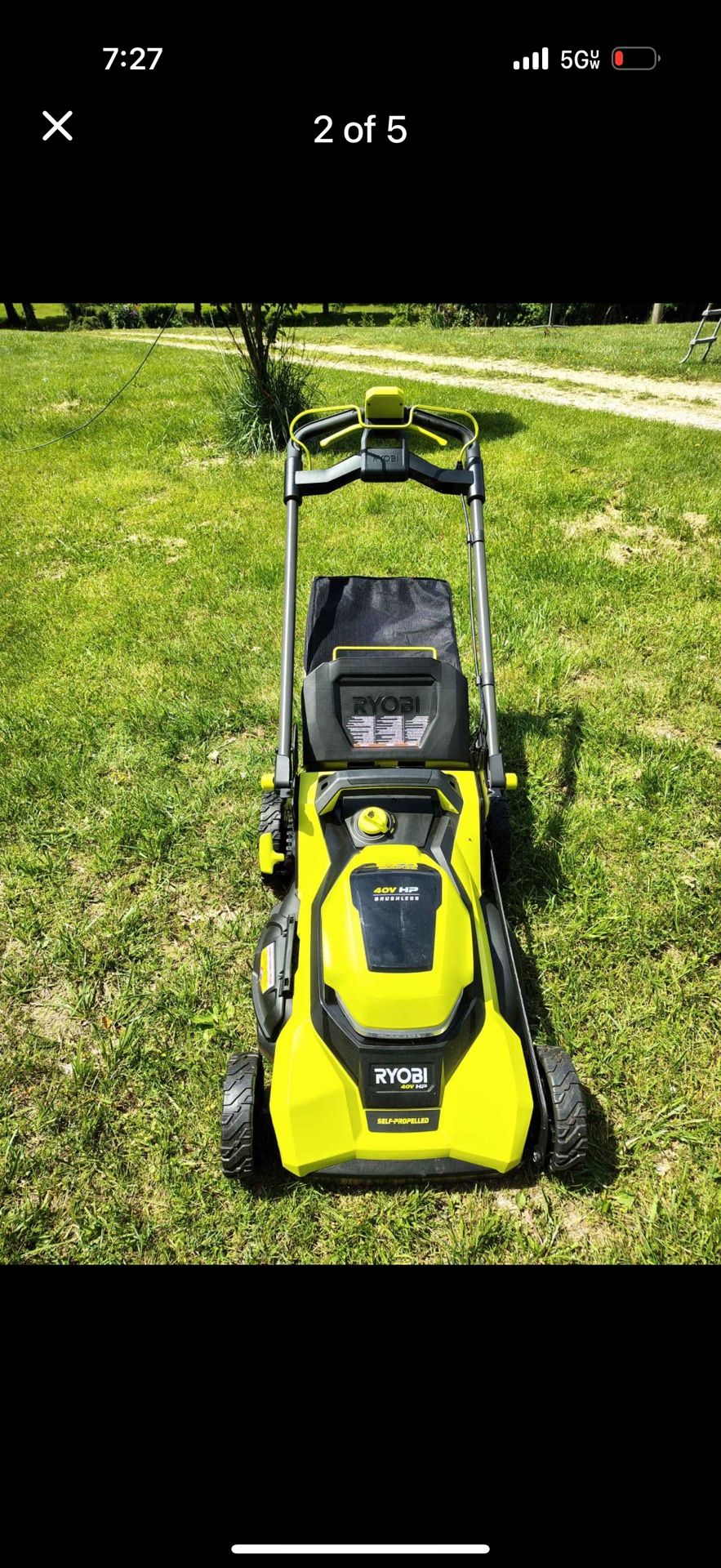 Brand New Sealed Box Ryobi Electric Mower 40ah