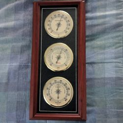 Barometer Temperature Humidity Clock 