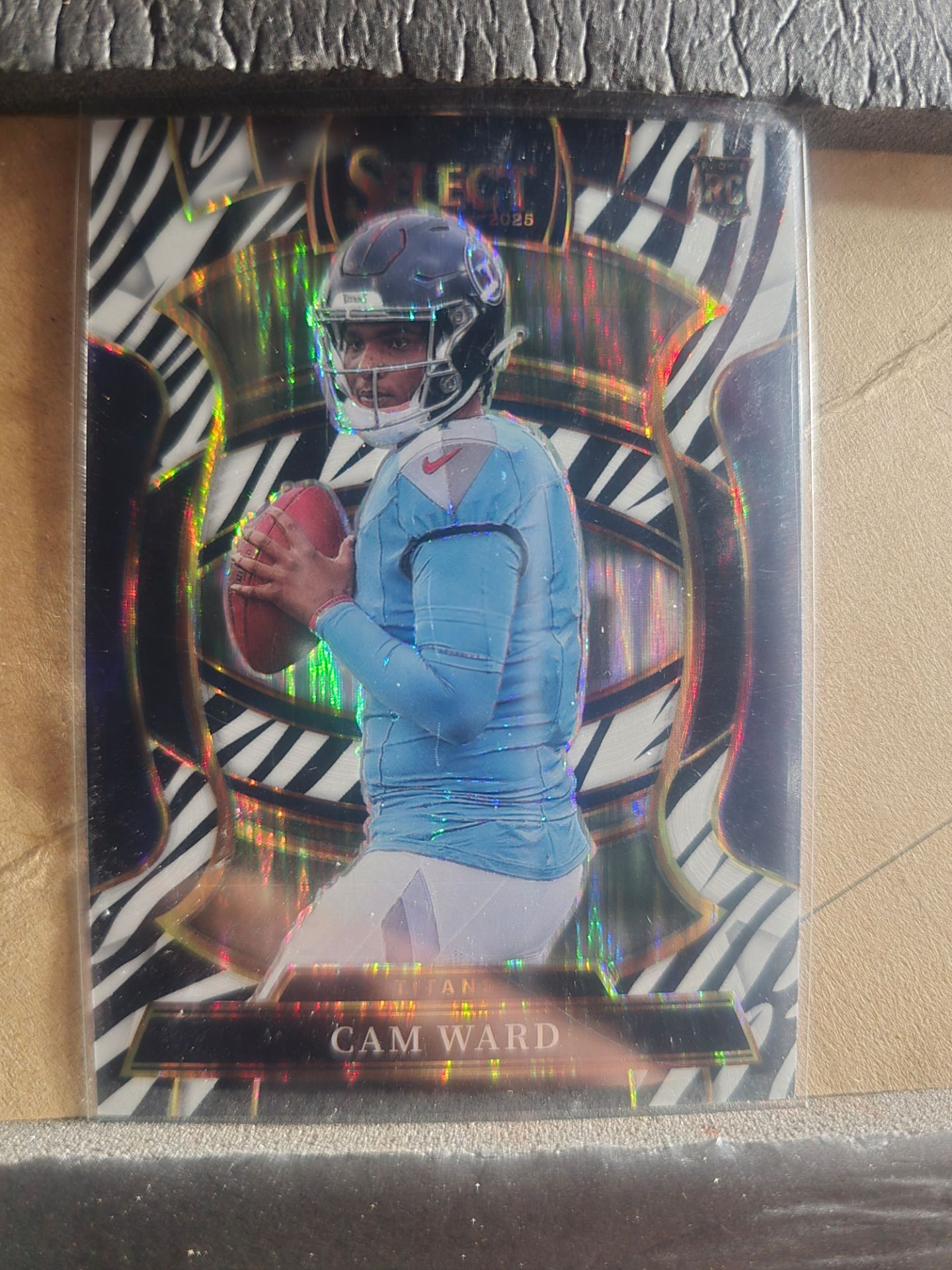 ๐ฅ 2025 Panini Select Cam Ward Concourse Zebra Prizm SSP Rookie RC #26 Titans CASE HIT ๐ฅ