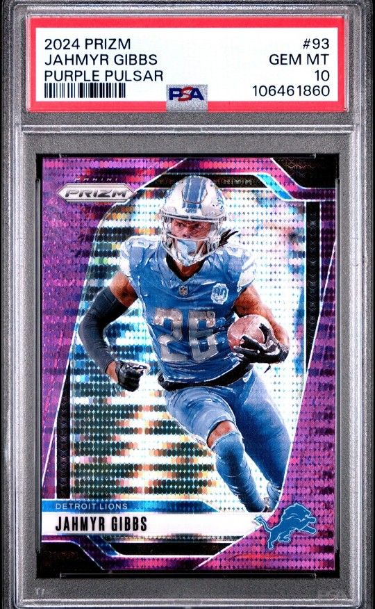 POP 1 PSA 10 Graded Rookie Card For NFL Phenomenon Jahmyr Gibbs!!!
