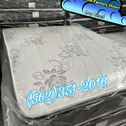 Queen Size Mattress With Boxspring Bed Set New Cama