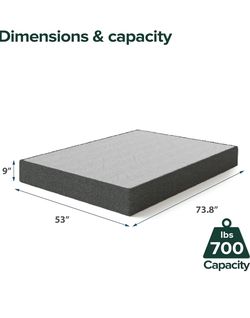 Full 9 Inches High Box Spring 