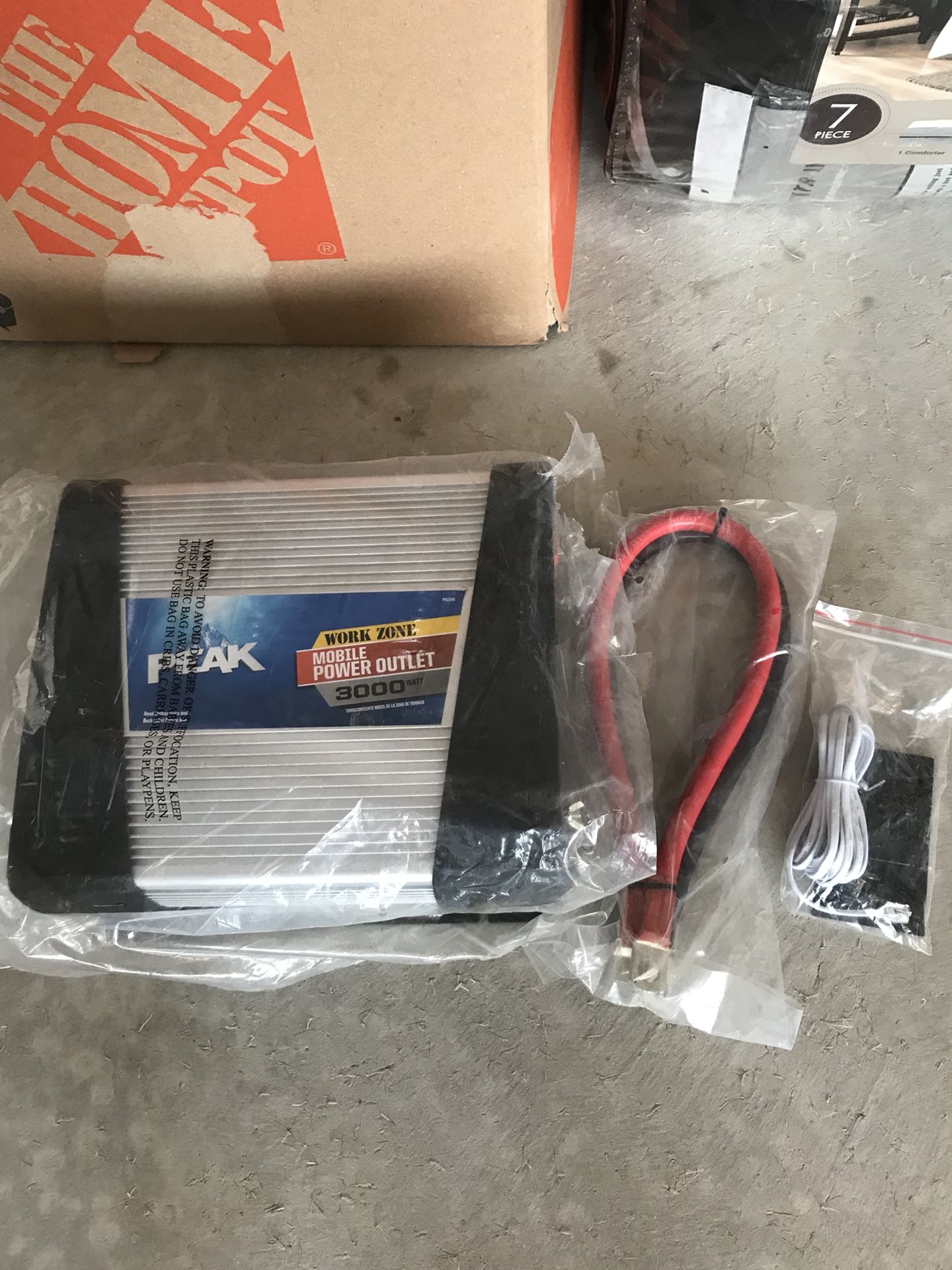 Peak work zone mobile power outlet (3000 watt)