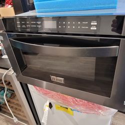 New Black Stainless Steel ZLINE 24" Wide Microwave Drawer 