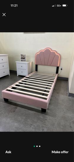 Twin bed frame led light new in box