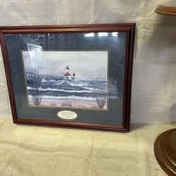 Wall Art: "St. Joseph North Pier Lights/Isaiah 43:2" - Joe Cilluffo