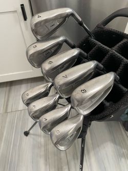 TaylorMade rac ht High Trajectory Iron Set 4i-9i/pw/aw/sw (9 clubs), Factory Steel S Flex, Lamkin Jumbo Grips