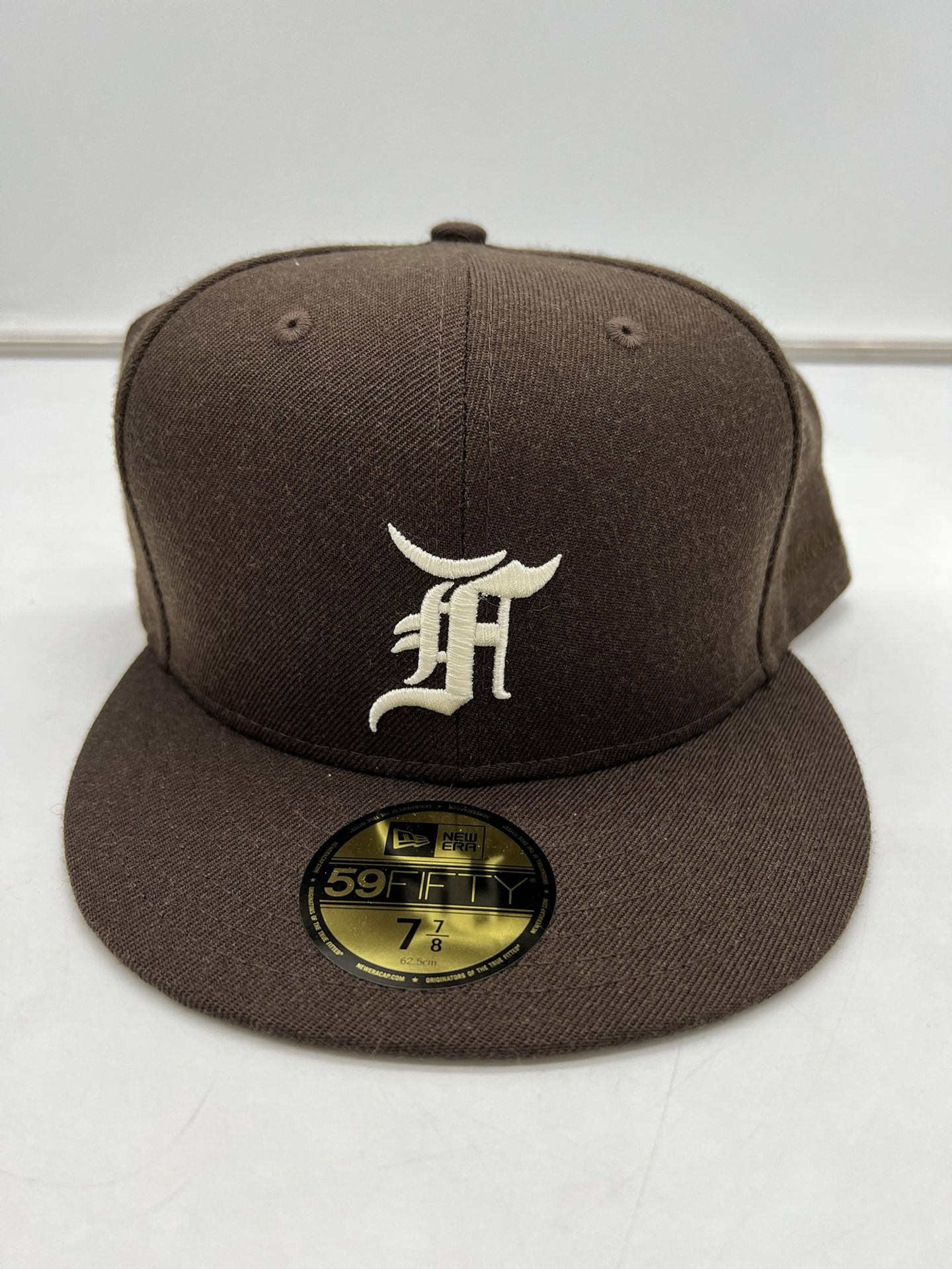 New Era x Fear of God Essential 59FIFTY Fitted Brown 7 7/8 NEW Cap Hat